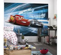 254x183cm Cameretta Ragazzi Parati Auto 3 Disney Murale Saetta Mcqueen Gara