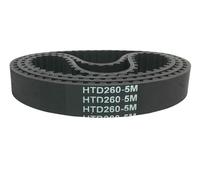 255/260/265/270mm Lunghezza 10/15/20/25mm Larghezza 5mm Passo HTD 5M Cinghia Dentata Puleggia Denti 51 52 53 54 Cinghia Sincrona Cinghia Dentata Motore(260mm,17mm)