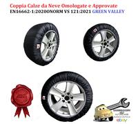 255/35-R22 GREEN VALLEY Calze da Neve in Tessuto per Pneumatici UNI EN 16662-1