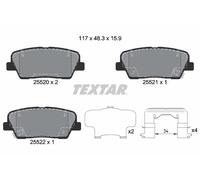 2552003 TEXTAR Kit pastiglie freno, Freno a disco per GENESIS,HYUNDAI,KIA