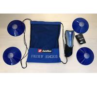 2560/714 LOTTO SET FIRST KICKS SACCHETTA+PARASTINCHI+4 CONETTI PRIMI CALCI