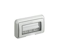 25604-BTI IDROBOX MATIX PLACCA AUTOPORTANTE CON COPERCHIO IP55 4 MODULI GRIGIO