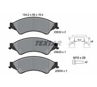 2563201 TEXTAR Kit pastiglie freno, Freno a disco per FORD,FORD ASIA & OCEANIA,F