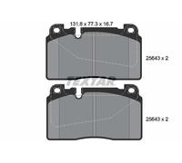 2564301 TEXTAR Kit pastiglie freno, Freno a disco per ,AUDI,PORSCHE
