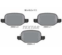 2565201 TEXTAR Kit pastiglie freno, Freno a disco per FIAT