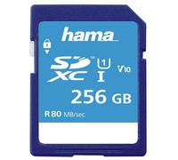 256GB C10 UHS-I SDHC , 80MB/S, Vuoto Media Flash Memoria Tipo Scheda, Per Hama