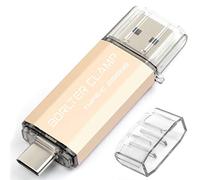 256GB Chiavetta USB 3.0 Tipo C, 2 in 1 Pen Drive (USB C e USB 3.0) OTG Memoria Flash, USB Flash Drive per Tipo C Android Smartphone/Tablet/Computer (Oro)
