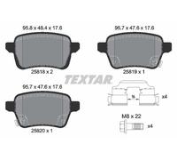 Pastiglie freno 2581802 TEXTAR per FIAT TIPO Tre volumi TIPO Hatchback
