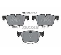 2583401 TEXTAR Kit pastiglie freno, Freno a disco per CITROËN,CITROËN (DF-PSA),P
