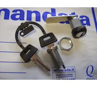 KIT COPPIA CILINDRETTI SERRATURE CHIAVI AVVIAMENTO PORTA LATERALE PIAGGIO APE 50