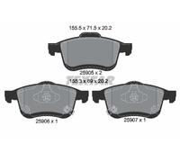 2590501 TEXTAR Kit pastiglie freno, Freno a disco per FIAT