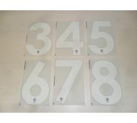 2594 bis NUMERI NUMERO MAGLIA FIORENTINA 2013 NUMBER SET OFFICIAL DEKOGRAPHICS