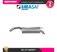 259507 Silenziatore posteriore adatto a Fiat Stilo-Fiat Bravo II (MARCA IMASAF).