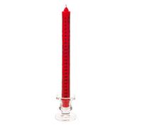 25cm Conto Alla Rovescia A Natale Modellato Advent Candela IN Vetro Trasparente