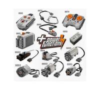 (25CM Line) Lego Technic Power Functions Parts Lot with Motor, Remote, Receiver & Battery Box for Building Sets