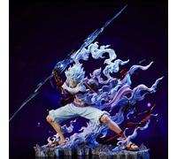 25cm One Piece Raiden Five Gear Nica Lightning Luffy Action Figure Model Statue