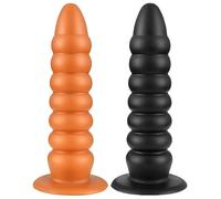 25CM Silicone Liquido Enorme Anale Plug Dildos Prodotti Sesso Morbido Anale Dilator Penis per Stimolare Anus e Vagina Giocattoli Sesso Big Butt Plug (nero)