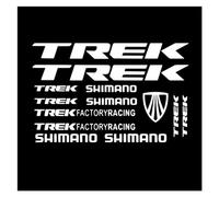 25cm TREK ADESIVI BICI STICKERS BIKE M&TB BDC BICICLETTA PRESPAZIATI Auto Bicicletta Moto Accessori(WH,25cm)