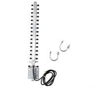 25dBi Antenna WiFi direzionale esterna, 2,4 GHz per ripetitori di segnale YAGI per modem router wireless, connettore RP-SMA con cavo da 1,5 m, nero