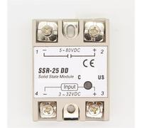 25DD SSR Input 3-32VDC Load 5-80VDC DC Single Phase Solid State Relay 1pcs