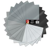 25er Set din A4 Archi Grigio 30x21cm Oracal 621 Pellicola Lucida Auto Plotter