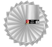25er Set din A4 Archi Grigio Argento 30x21cm Oracal 631 Opaco Folie Auto Plotter