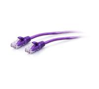 C2G Cavo patch Ethernet Cat6a Slim UTP 7,6 m non schermato con protezione connettore Viola