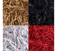 25g/45g/90g Scatole regalo con carta ondulata, riempitivo, decorazione per borse regalo, San Valentino, Pasqua, compleanni - Strisce di carta crespa colorata di rafia 90 g,45 g,25 gCarta tessile