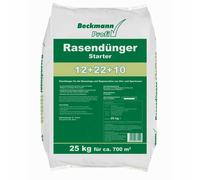 25kg Starter Fertilizzante per Prato 12+22+10 Beckmann per ca. 700m²