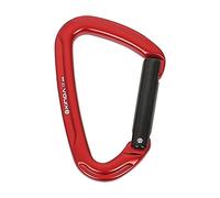 25KN Moschettone 4" Cancello Auto Blocco Chiusura Portachiavi Chiusura Rosso, 9.9x6.2cm
