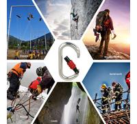 25KN Moschettone da arrampicata Moschettoni a forma di D Protezione