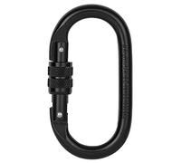 25KN Screw Locking Carabiner Acciaio leggero forgato robusto a forma di O Quick Clip Attrezzatura leggera funzionamento monomanuale per arrampicata Rappelling Canyonismo Hamac Uso