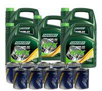25L FANFARO SPX 10W-30 Olio Motore API SN ACEA A3/B3 Motor Flush Doctor