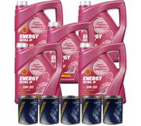 25L MANNOL Energia Ultra JP 5W-20 Bassa Visciosità olio motore Api Sn Ilsac