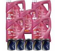 25L MANNOL TS-14 Uhpd 15W-40 olio motore Api CJ-4 / Sn Acea E7/E9 Jaso DH-2