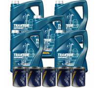 25L Olio Motore MANNOL Trattore Superoil 15W-40 5xFlush Motore