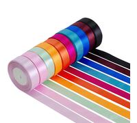 25m Nastro di Raso a Doppio Lato Favoloso Colori Fai da Te Artigianato