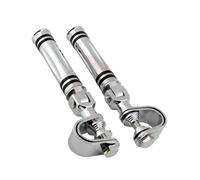 25mm 32mm Pedane per Moto da Strada Morsetto Barra di Protezione Motore Supporto Poggiapiedi Protezione Motore Posteriore Pedane(WHITE)