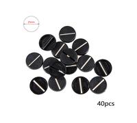 (25mm 40 pezzi) Basi modello rotonde in plastica per giochi da tavolo Wargames Fai da te Toy Modello