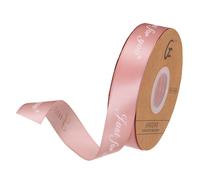 25mm 50 Yard(46m) Largo Raso Nastro Fiocco Neve Nastro,Dusty Rose