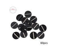 (25mm 60 pezzi) Basi modello rotonde in plastica per giochi da tavolo Wargames Giocattolo fai da te