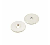Disco In Acciaio Contrastante Per L'Uso Di Magneti, Appendi Obcate Per Preavviso - Dia 25mm x 2mm Di Spessore x 4mm - Pacco Di 50