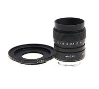 25mm f/1.4 C Mount CCTV f1.4 Obiettivo compatibile con Fujifilm X-E2 X-E1 X-Pro1 X-M1 (Size : Silver, Color : Fuji)