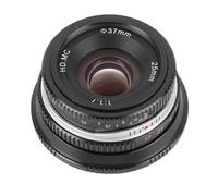 25mm F1.7 Focus Manuale Focus Fisso Lente Nex Mount e Lante Fotocamera per A6400 A6500 A6600 A7II A73 Street Photography (BLACK)