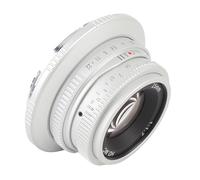 25mm F1.7 Large Aperture Manuale Focus Lente Fissa Per RF Monte APS - L Lens Format R7 R10 R50 R100 RP R5 R6 Per Ritratti Paesaggi (SILVER)
