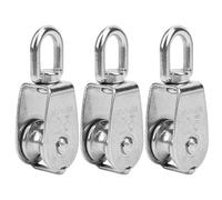 25mm Heavy Duty Single Wheel Pulley, 304 Stainless Steel Construction, Anti Corrosion and Rust Proof, Ideal for Yacht and Fishing Boat Accessory, Easy Installation and Removal