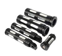 25mm Manopole Moto Nero CNC Pedane Poggiapiedi Cambio Peg Per Touring Sportster 883 Dyna Softail VRSC(3)