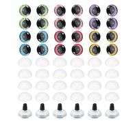 25mm Occhi di Sicurezza Flash, 36 Set per Crochet in 6 Colori