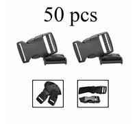 25mm Plastica Rilascio Fibbia Allacciatura Zaino Laterale Clip Fettuccia Cinghia
