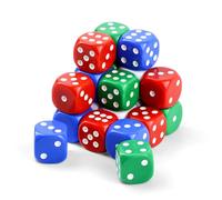 25MM Set Di Dadi, 20 Dadi Colorati A 6 Lati D6, Dadi Da Gioco in Acrilico Con 6 Colori Per Giochi Da Tavolo, Dadi Colorati Con Angoli Rotondi Per Giocattoli Educativi, Lezioni Di Matematica, Feste